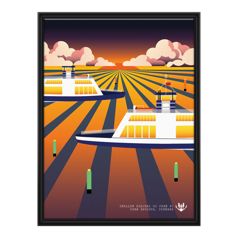 Imellem Esbjerg & Fanø #1 – Canvas (30x40 cm)